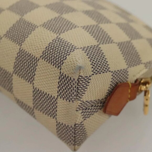 LOUIS VUITTON Damier Azur Pochette Cosmetic PM Pouch - Picture 9 of 15